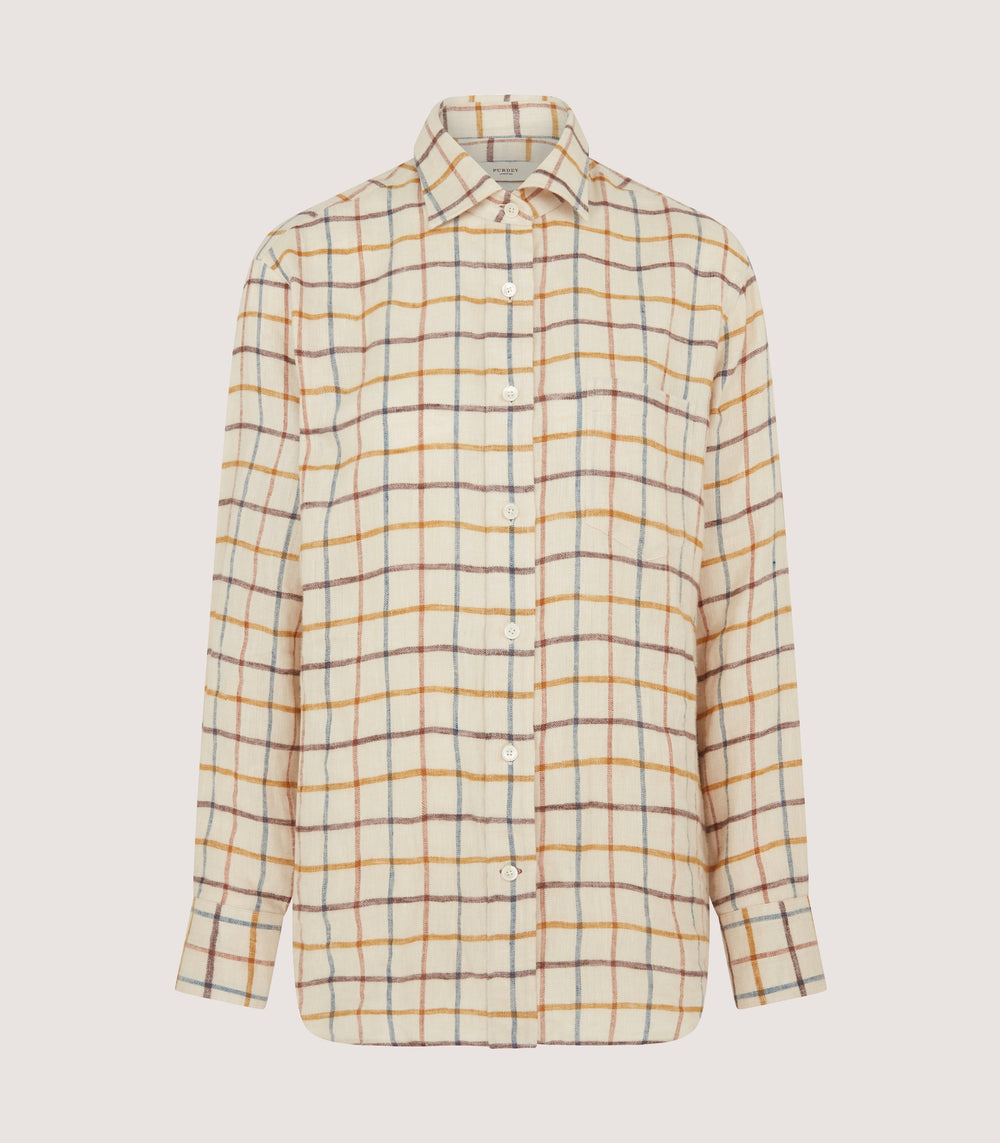 Women's Linen Flannel Sporting Shirt