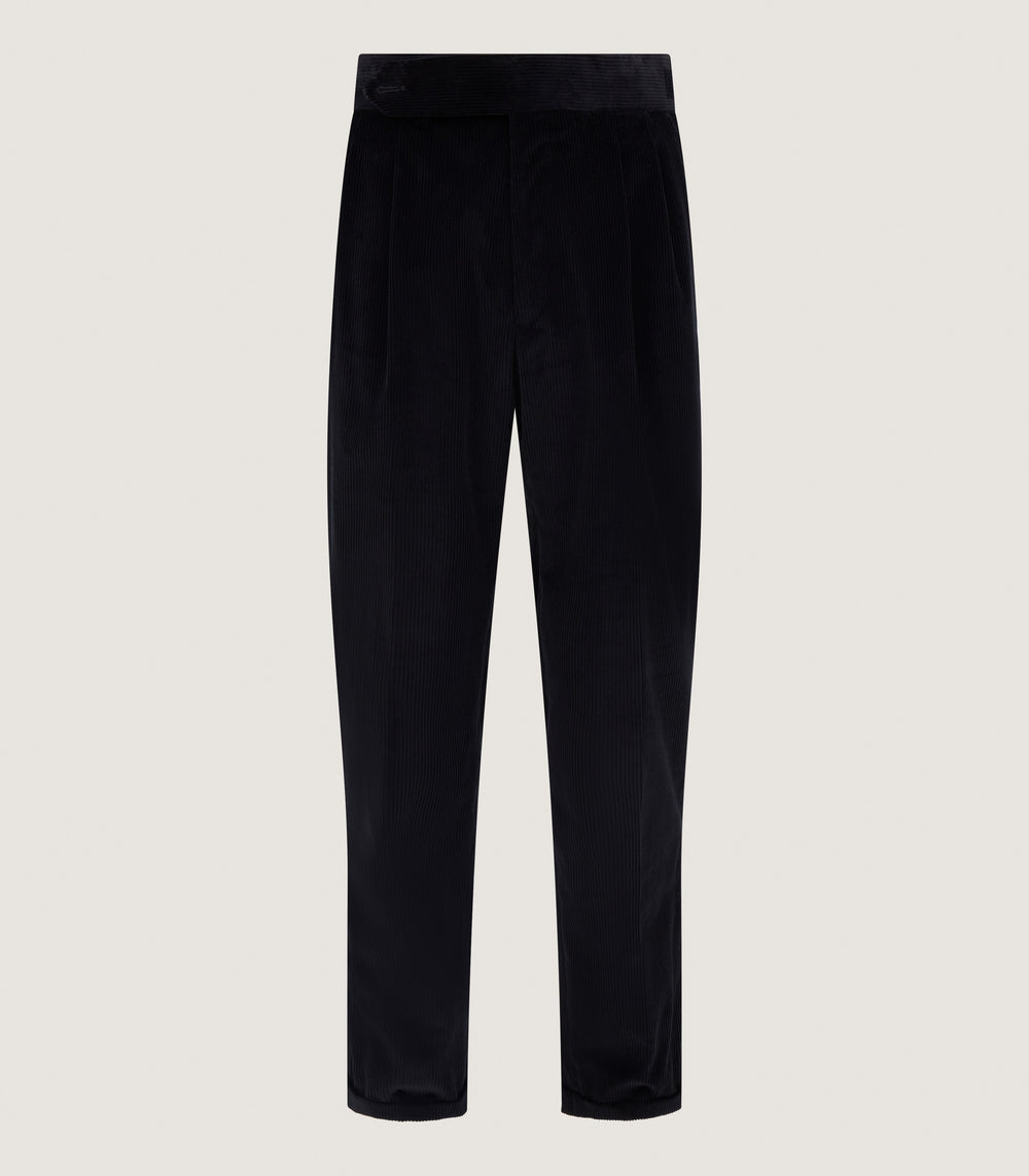 Men's Side Buckle Trouser In Black