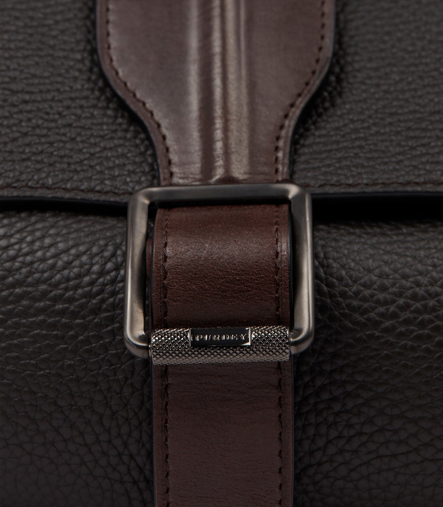 Leather Field Bag In Dark Brown