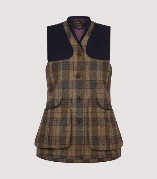Women's Tweed Sporting Vest In Glentress
