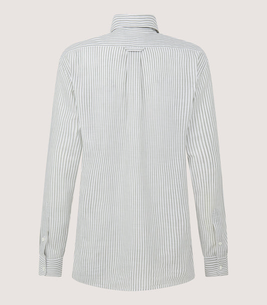 Women's Sage Cotton Linen Button Down Shirt
