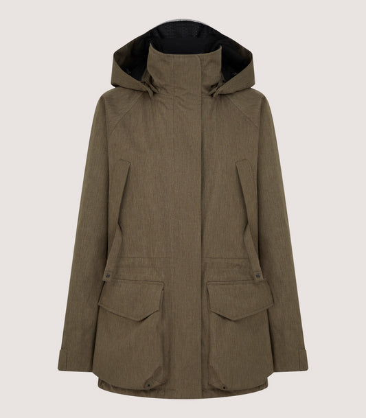 Women's Technical Lancashire Field Coat in Drab