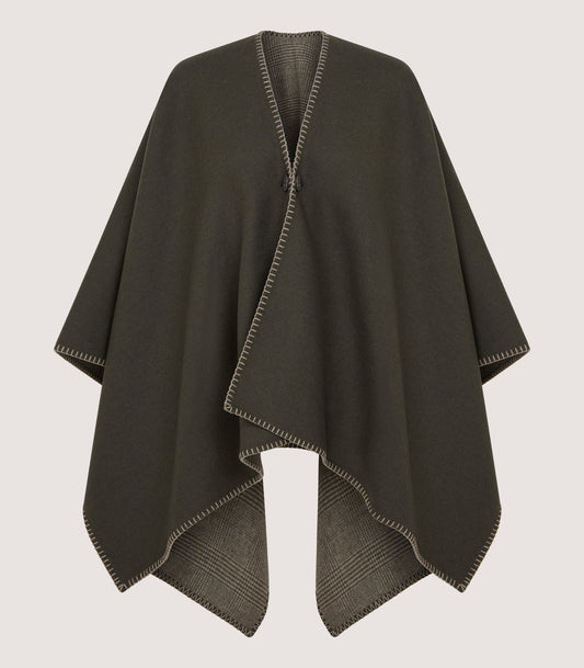 Women's Welbeck Poncho in Forest