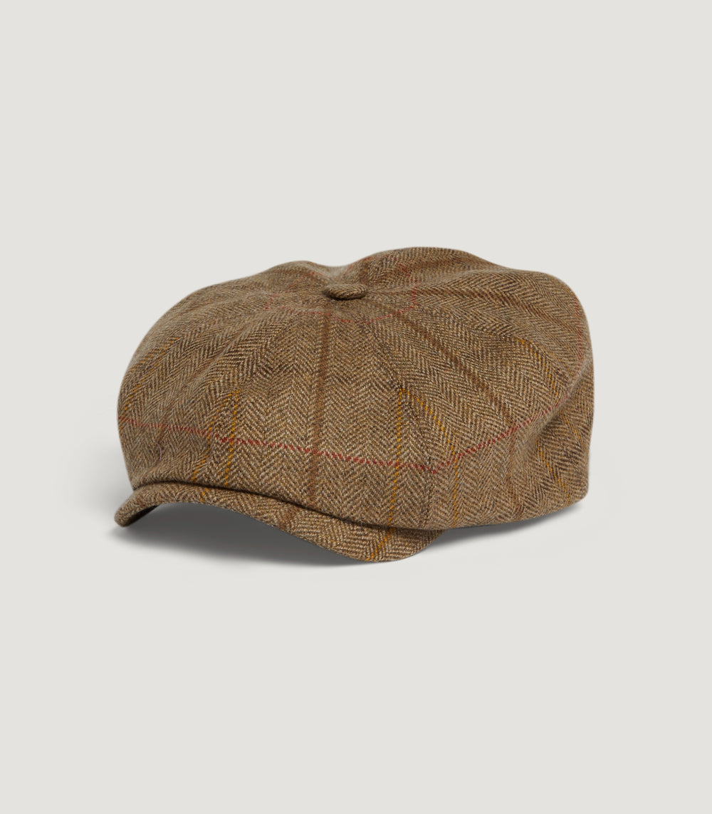 Dalby Tweed Bakerboy Cap In Morar