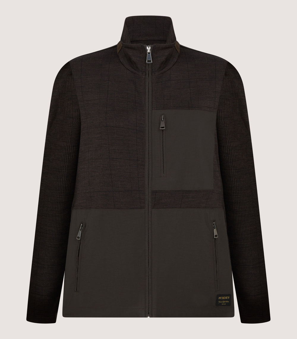 Women's Merino Tech Jersey Jacket in Bark