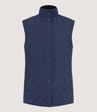 Women's Quilted Purdey Gilet in Navy