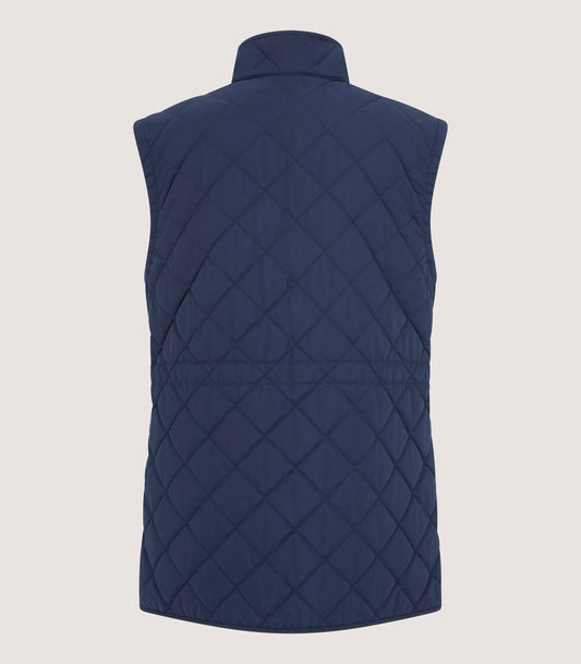 Women's Quilted Purdey Gilet in Navy