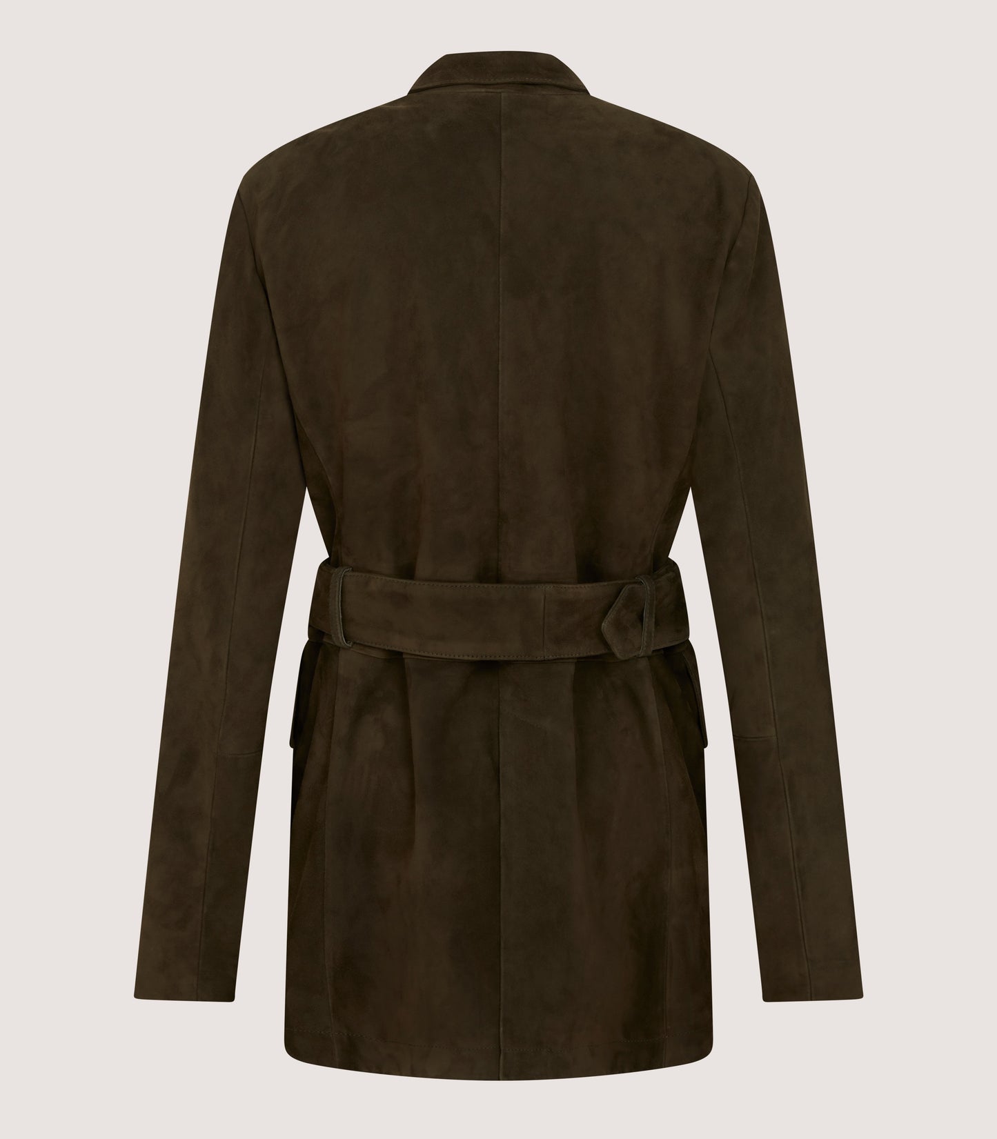 Women's Suede Wilton Jacket in Dark Olive