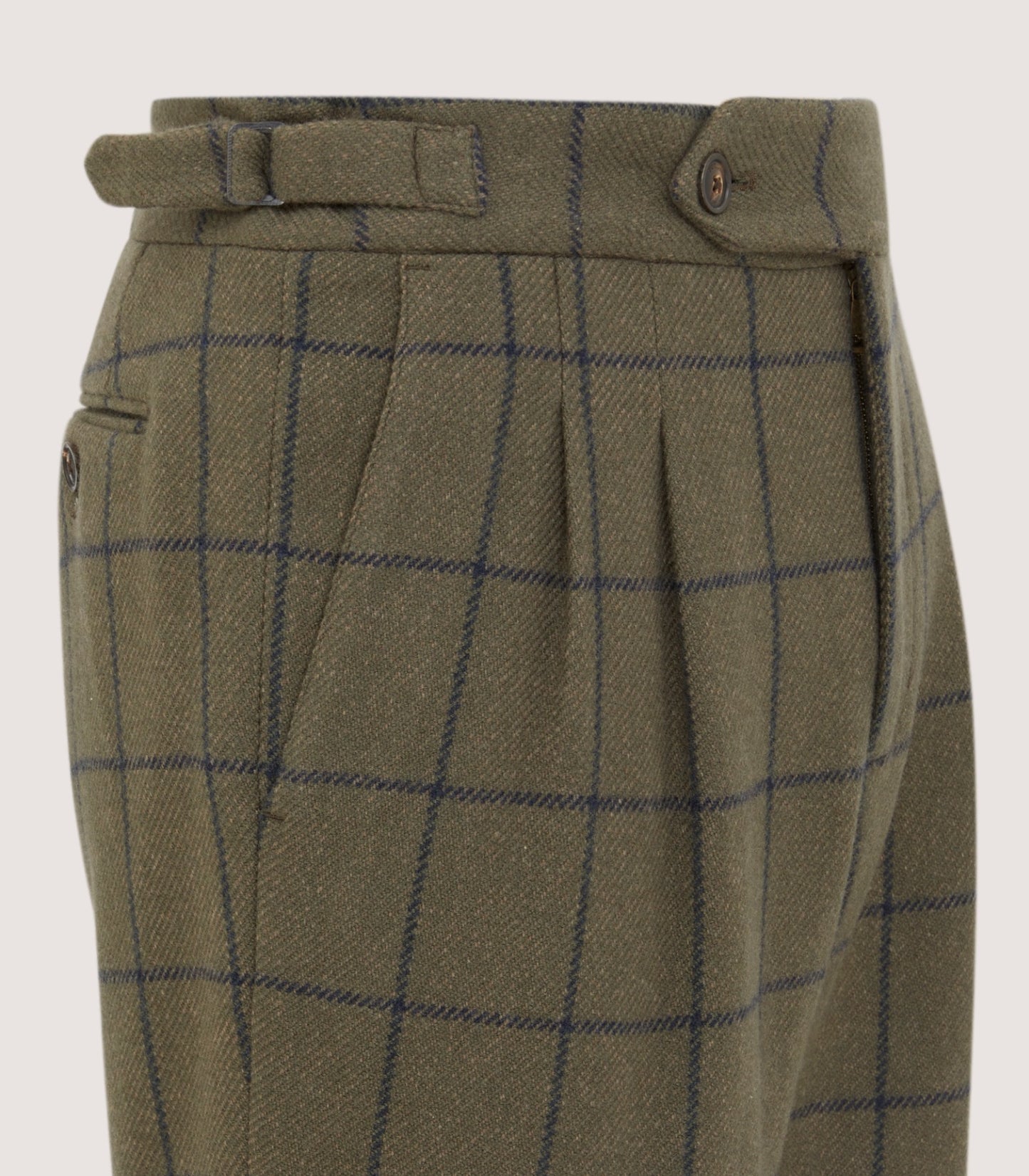 Men's Cashmere Tweed Two Pleat Breek with Storm Cuff in Rannoch