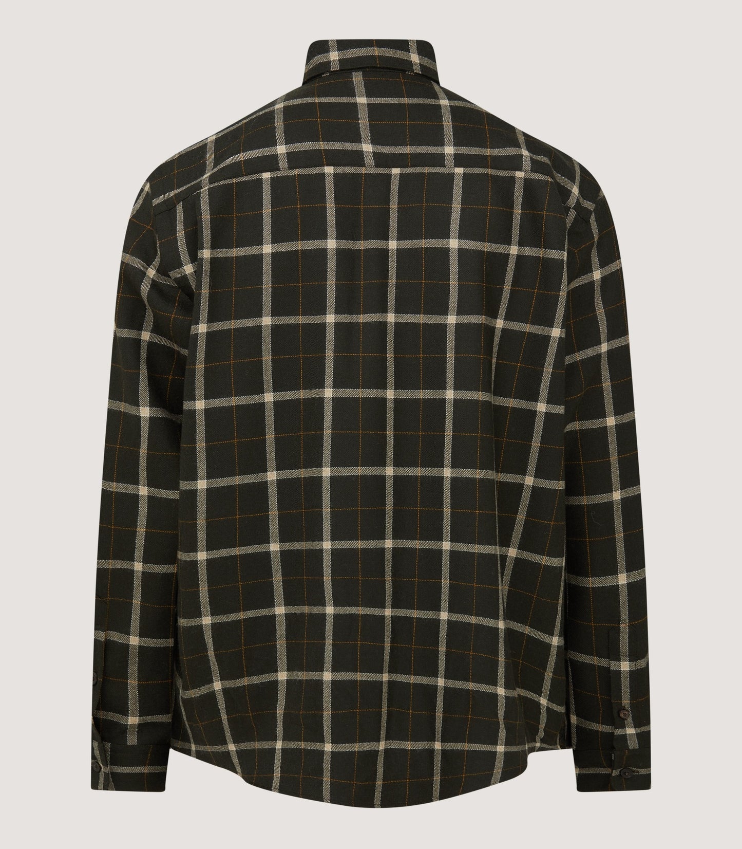 Men's Tartan Flannel Shirt in Dark Olive