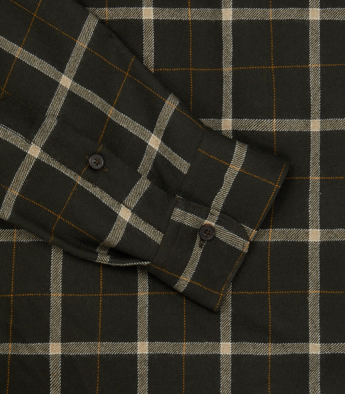 Men's Tartan Flannel Shirt in Dark Olive