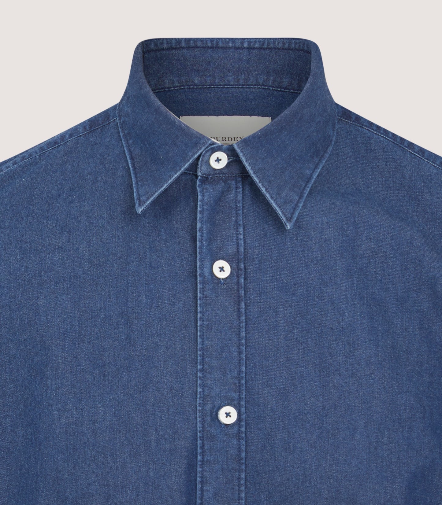 Men's Chambray Shirt in Denim Blue