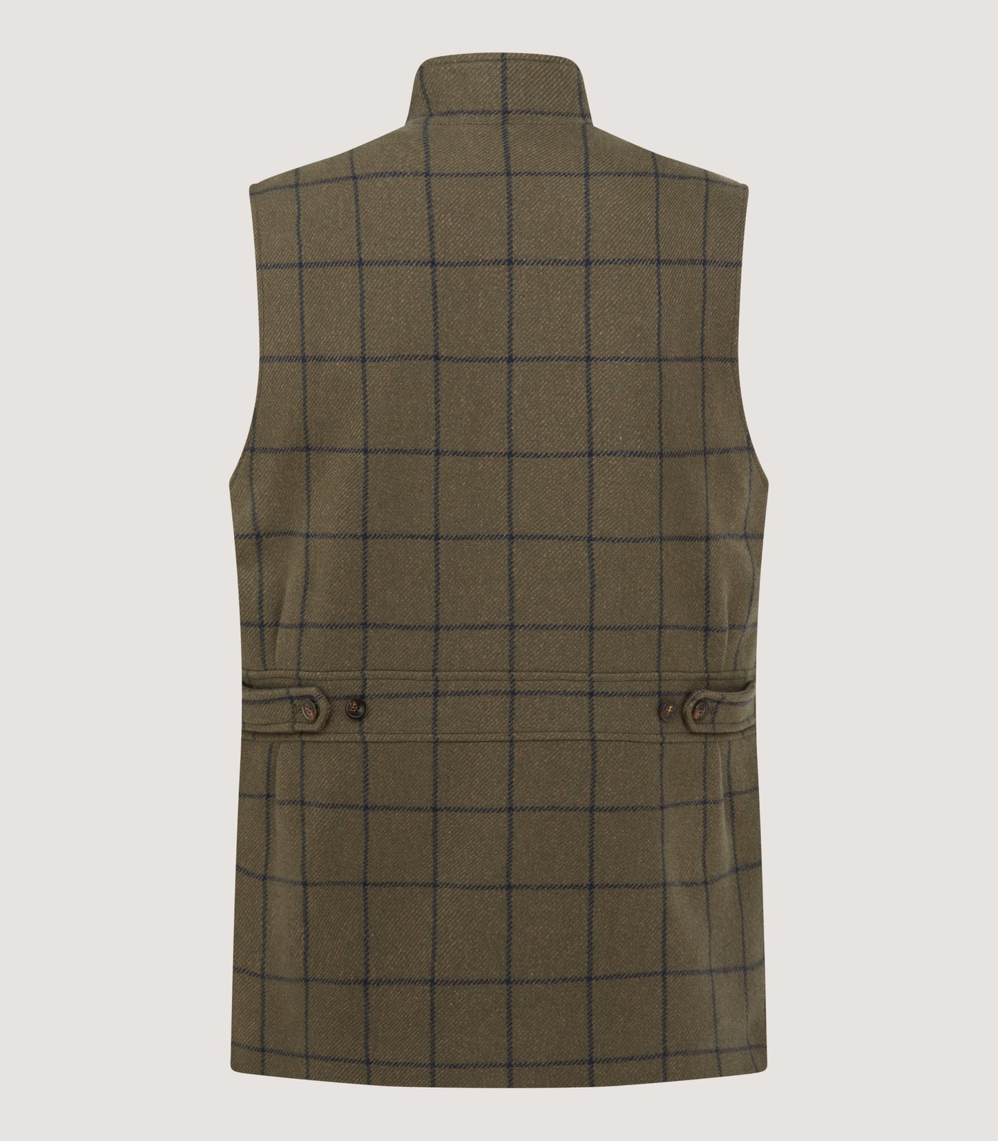 Men's Cashmere Tweed High Collar Sporting Vest in Rannoch