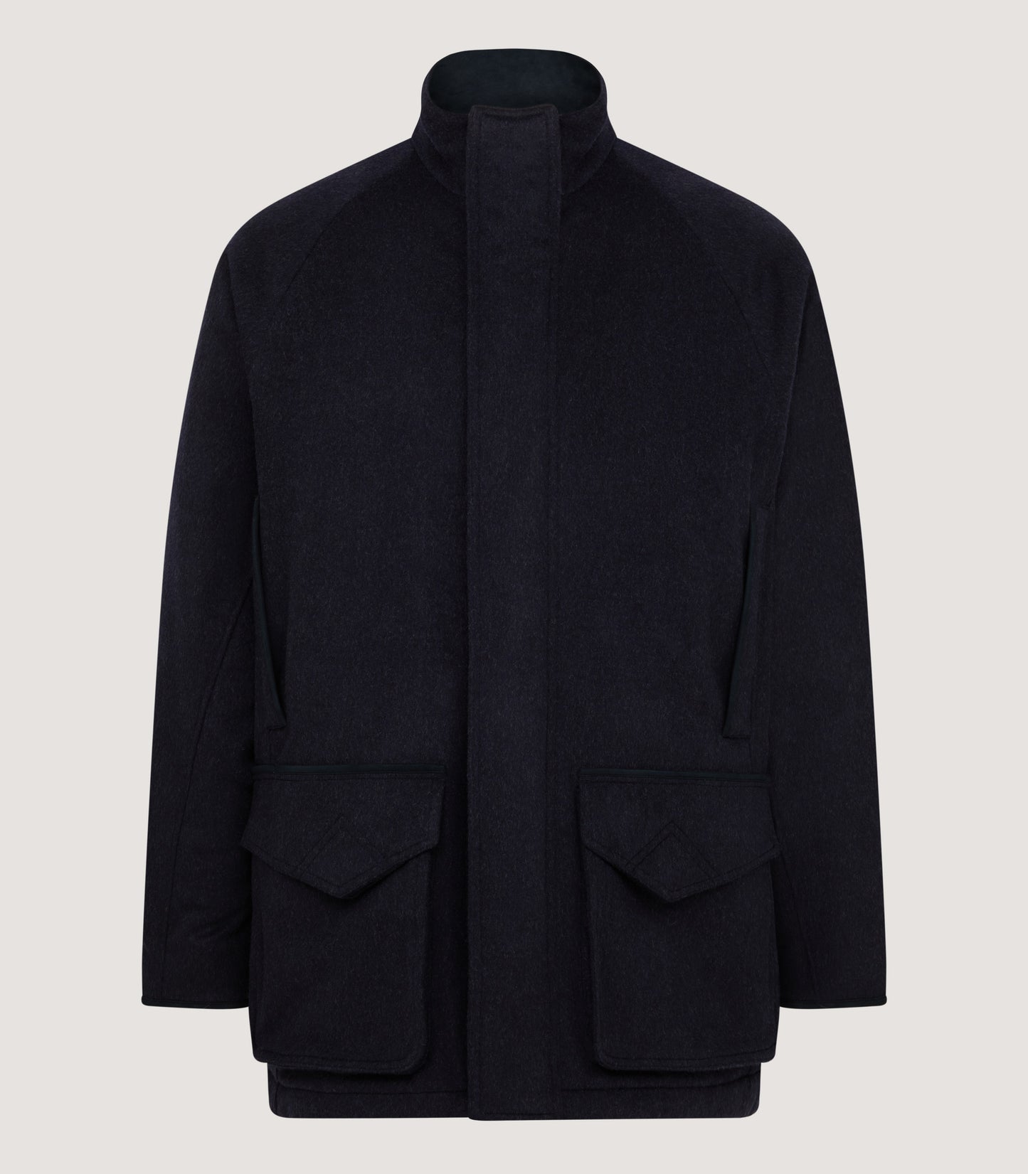 Men's Loden Raglan Field Coat in Navy