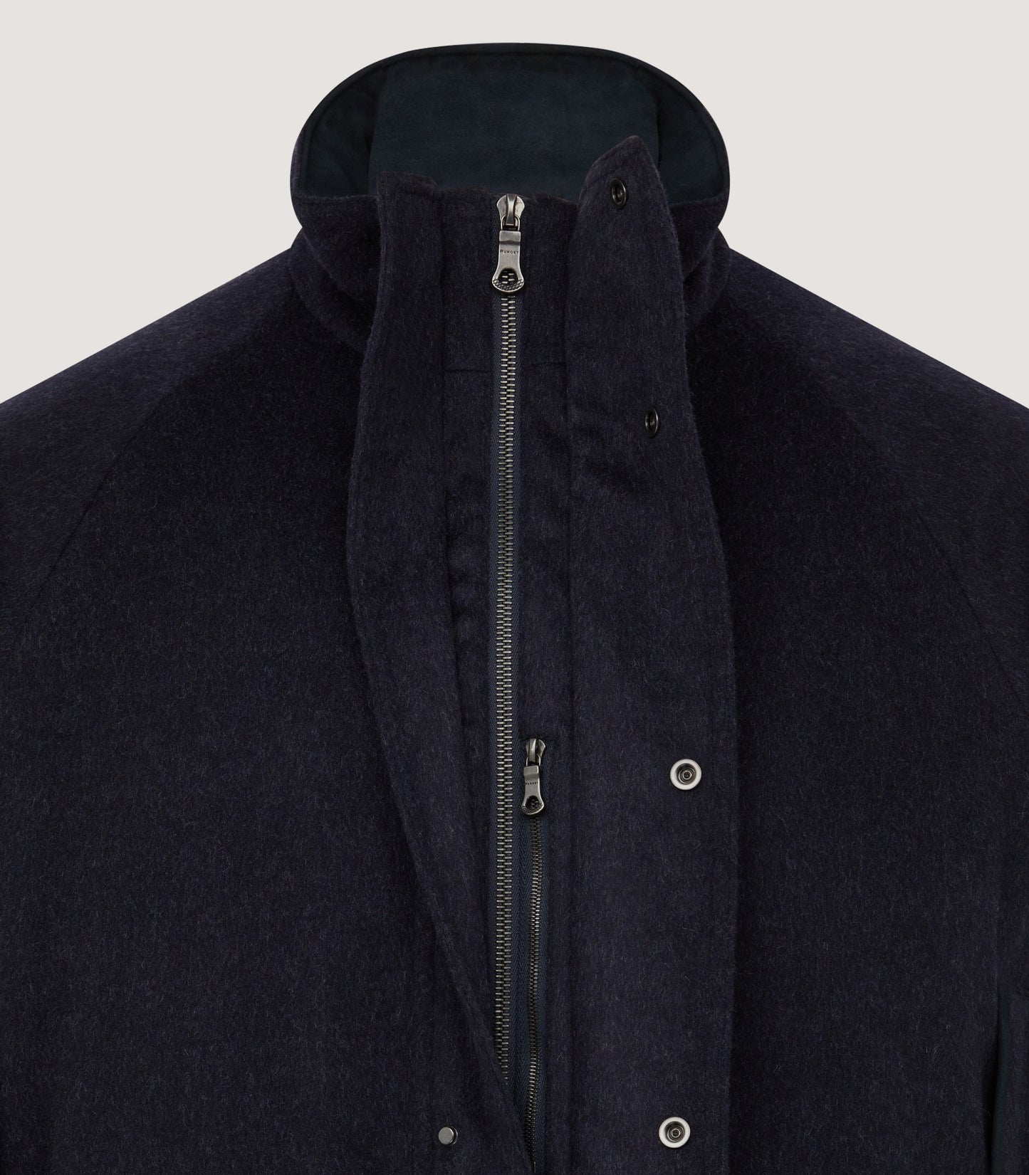 Men's Loden Raglan Field Coat in Navy