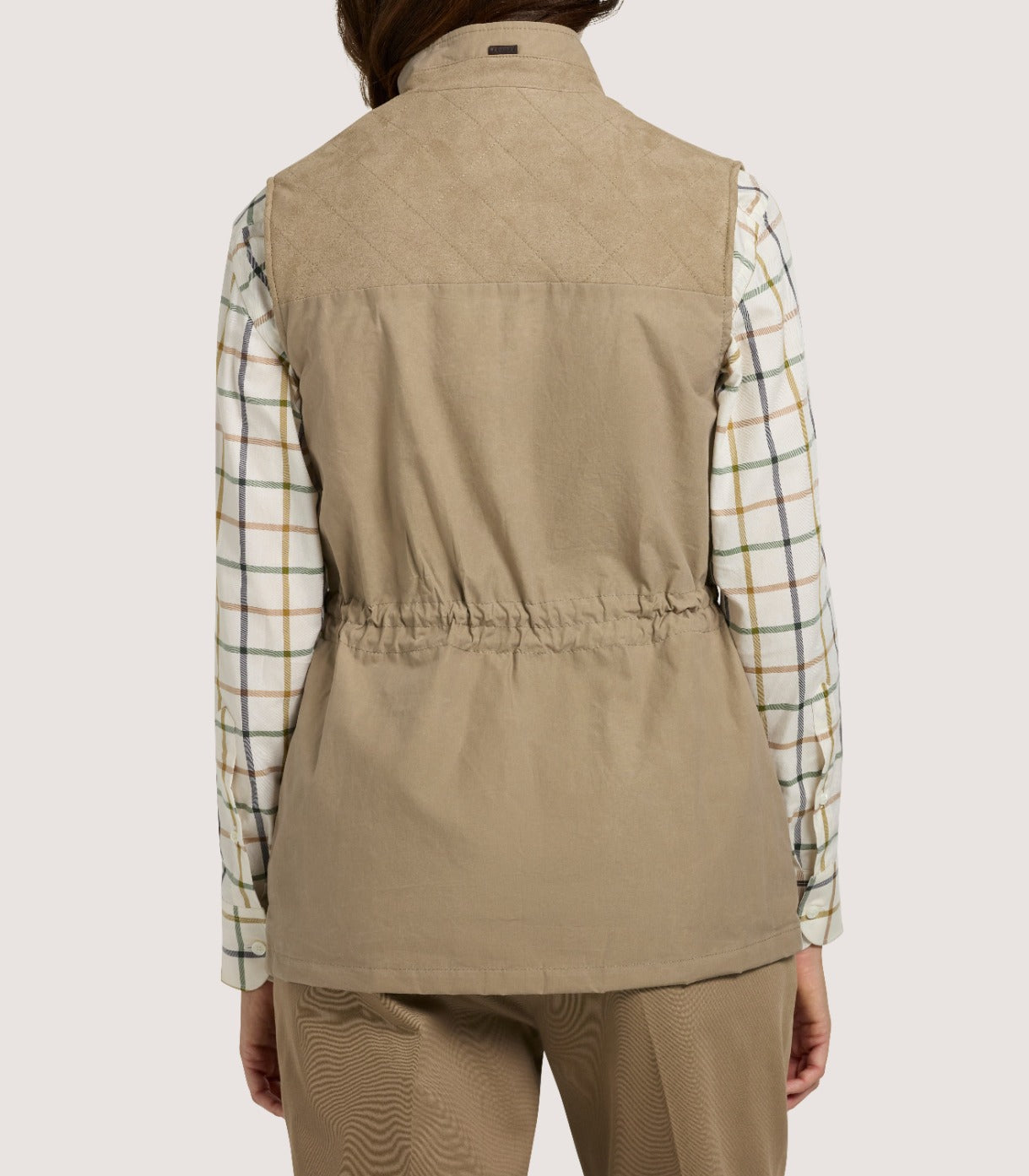 Women's Summer Cotton Sporting Vest In Dark Taupe
