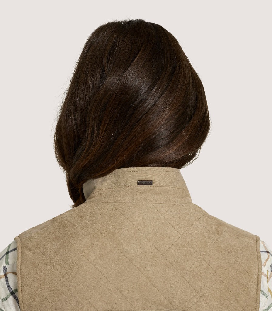 Women's Summer Cotton Sporting Vest In Dark Taupe