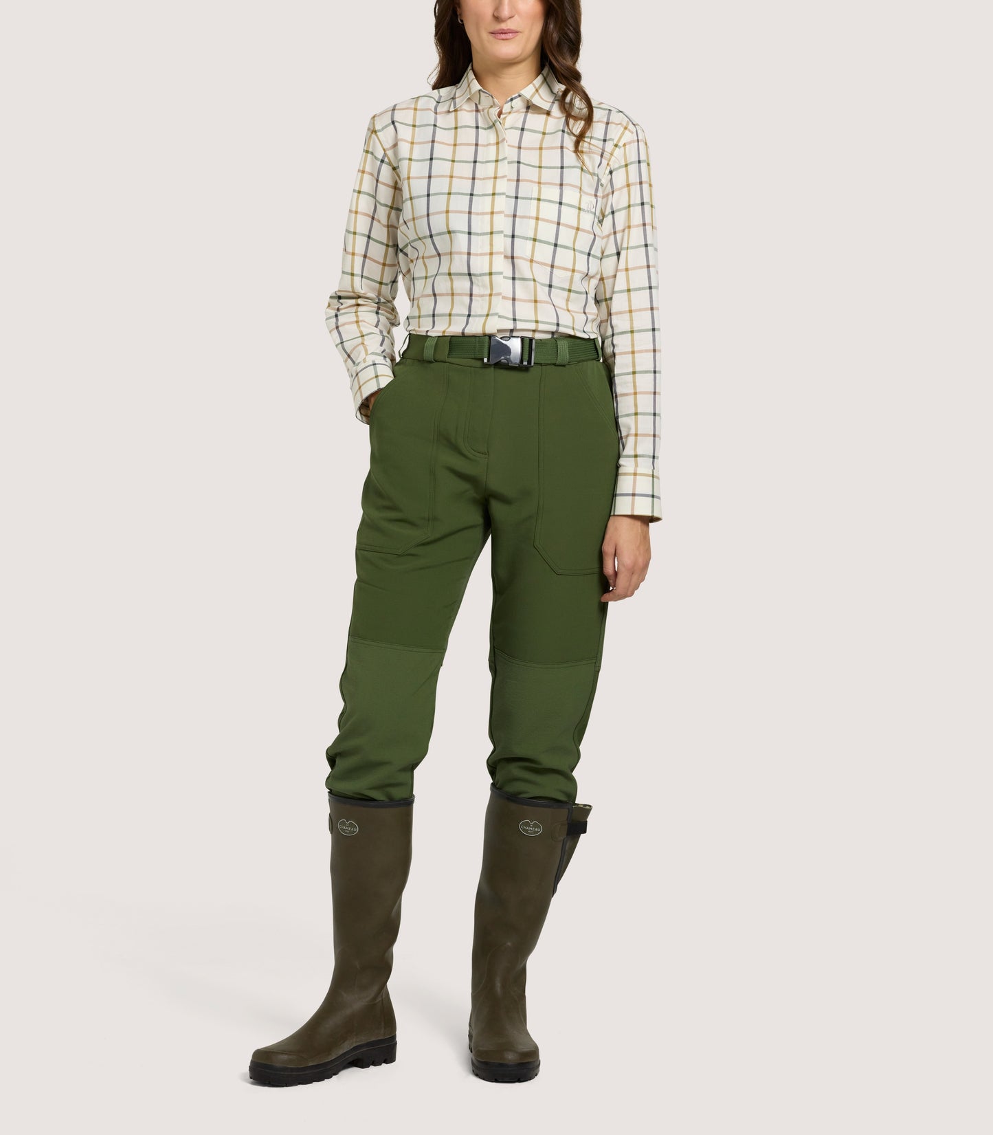 Women's Shropshire Lightweight Trousers In Fern Green