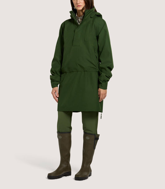 Unisex Technical Atholl Smock In Rifle Green