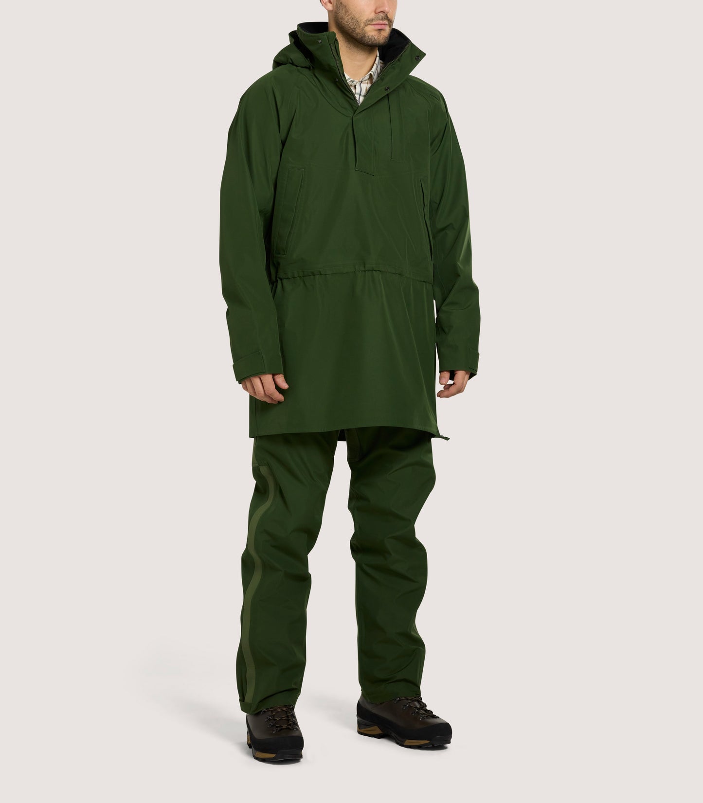 Unisex Technical Atholl Smock In Rifle Green