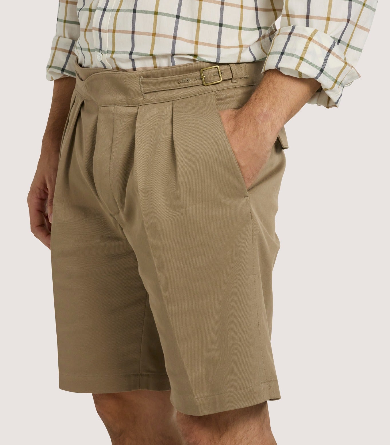 Unisex Summer Shorts In Dark Taupe