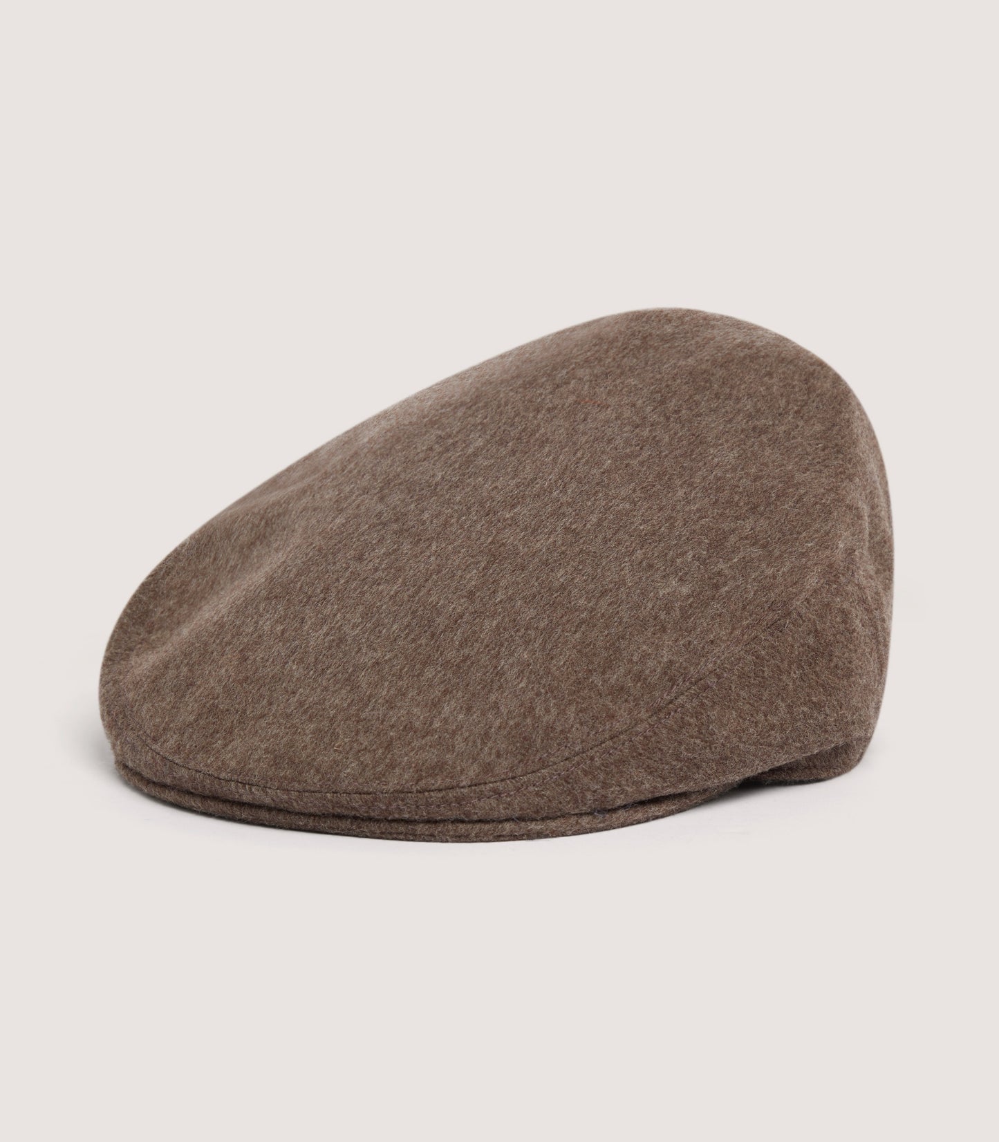 Unisex Litton Short Peak Loden Cap in Taupe