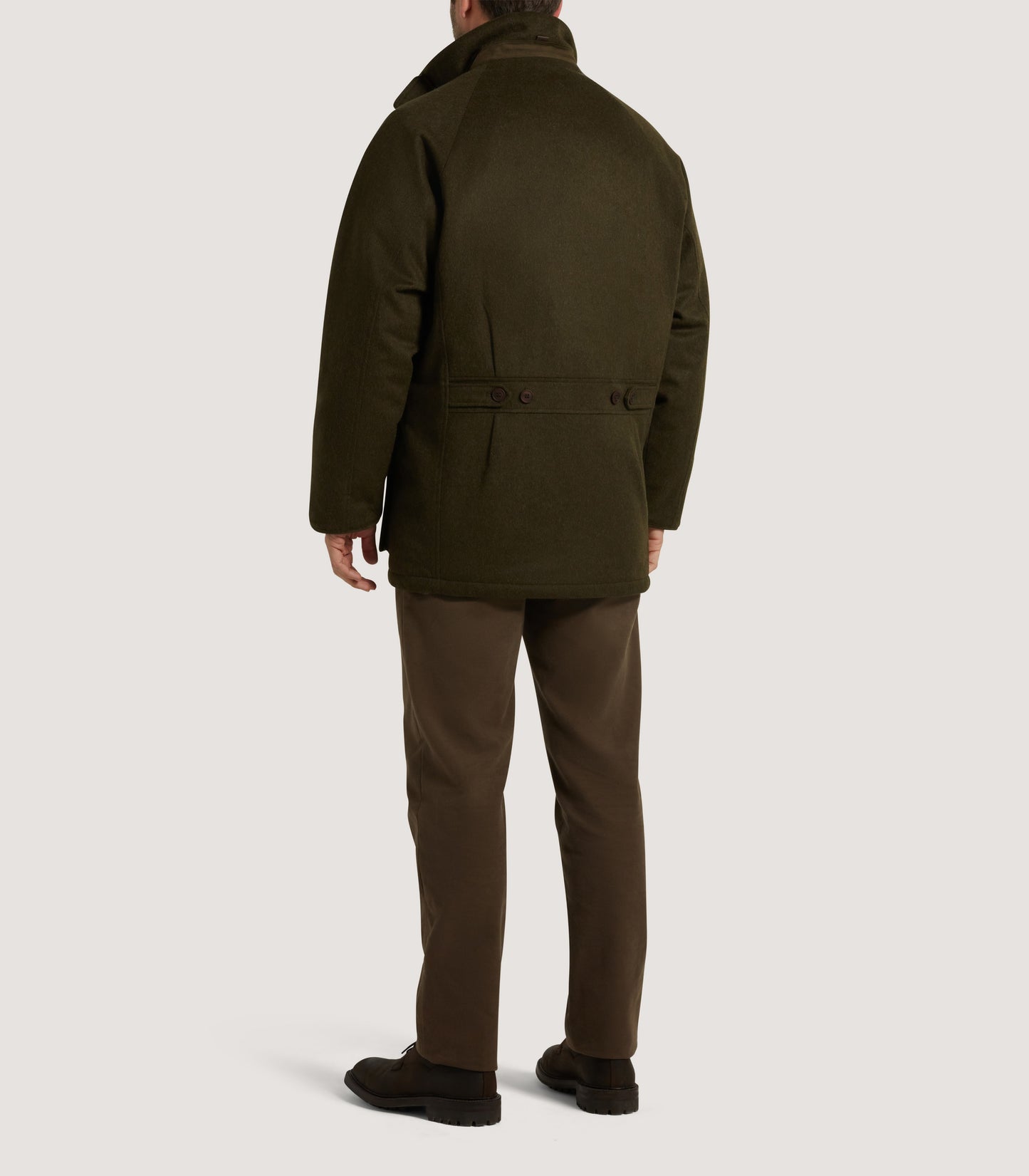 Men's Raglan Field Coat in Loden