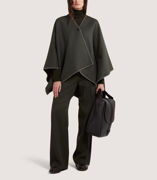 Women's Welbeck Poncho in Forest