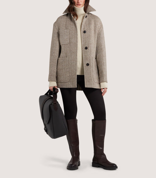 Women's Estate Coat in Pebble