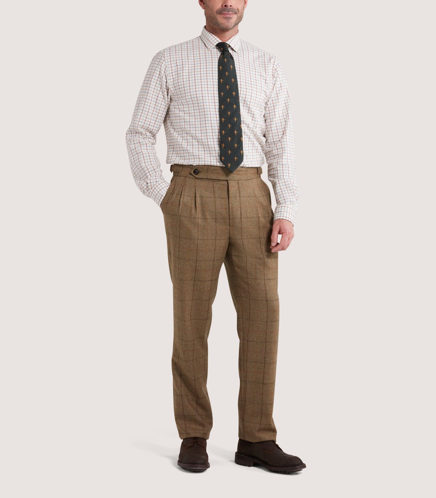 Men's Tweed Sporting Trouser in Morar