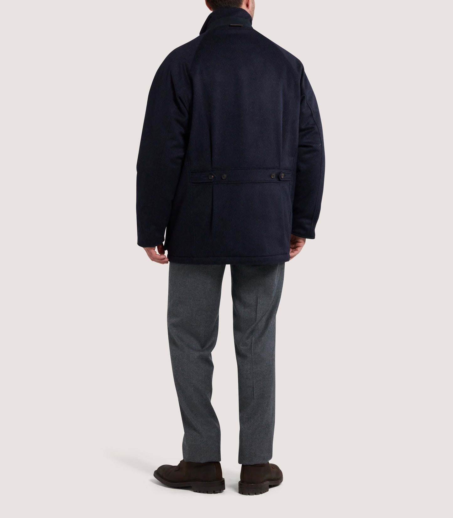 Men's Loden Raglan Field Coat in Navy