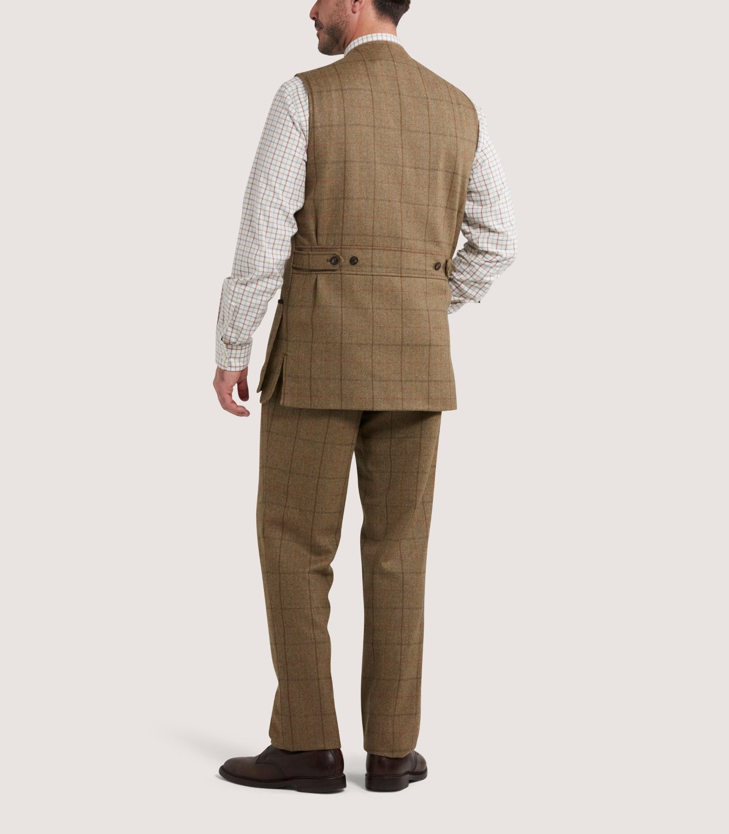 Men's Tweed Sporting Vest in Morar