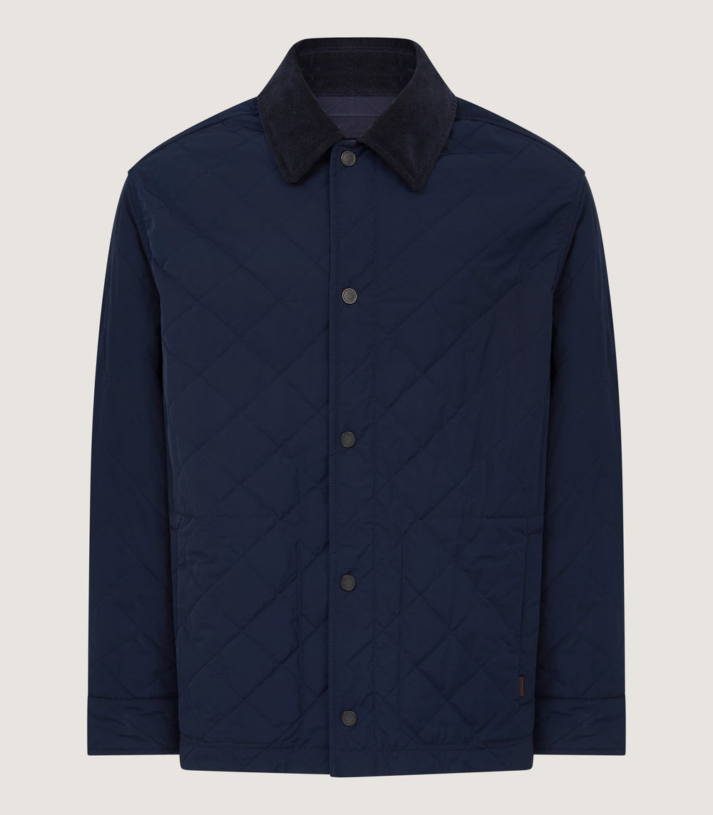 Men's Padded Purdey Jacket In Navy