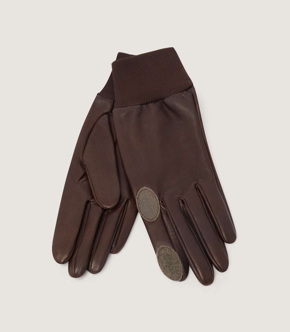 Men's Hairsheep Leather Sporting Gloves Left Handed In Brown