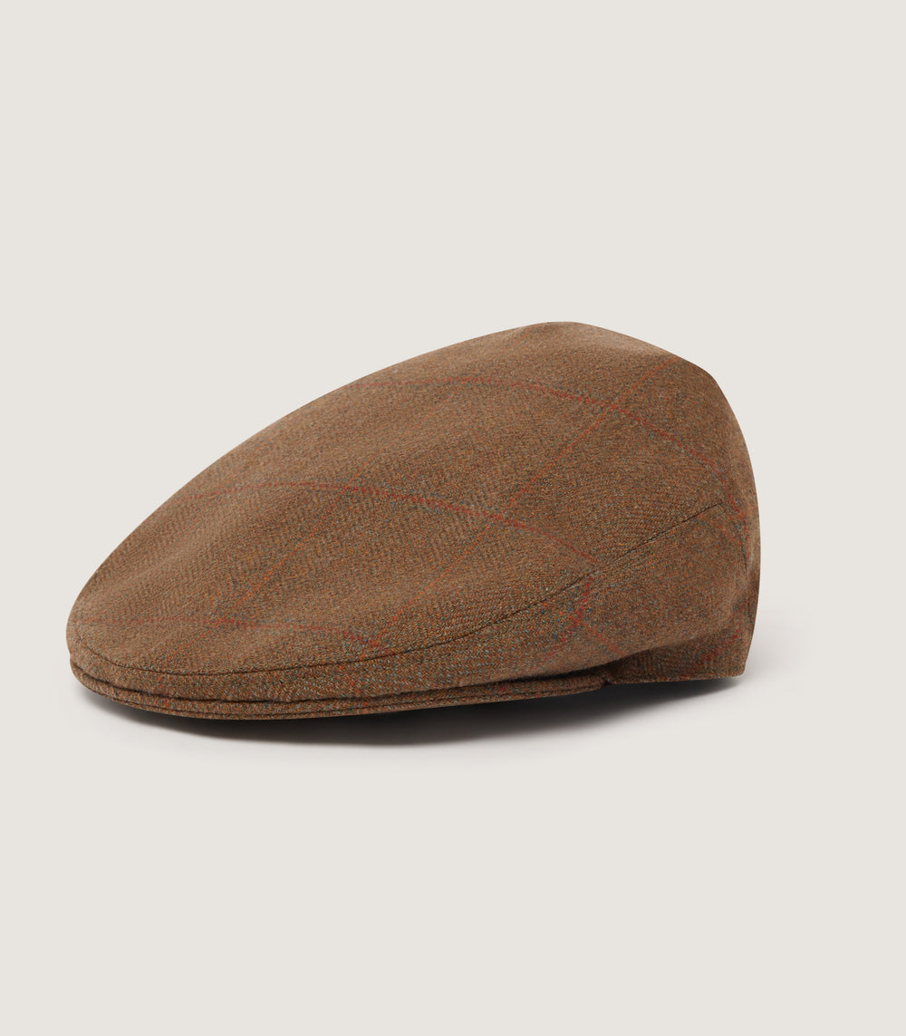 Litton Short Peak Tweed Cap In Lomond