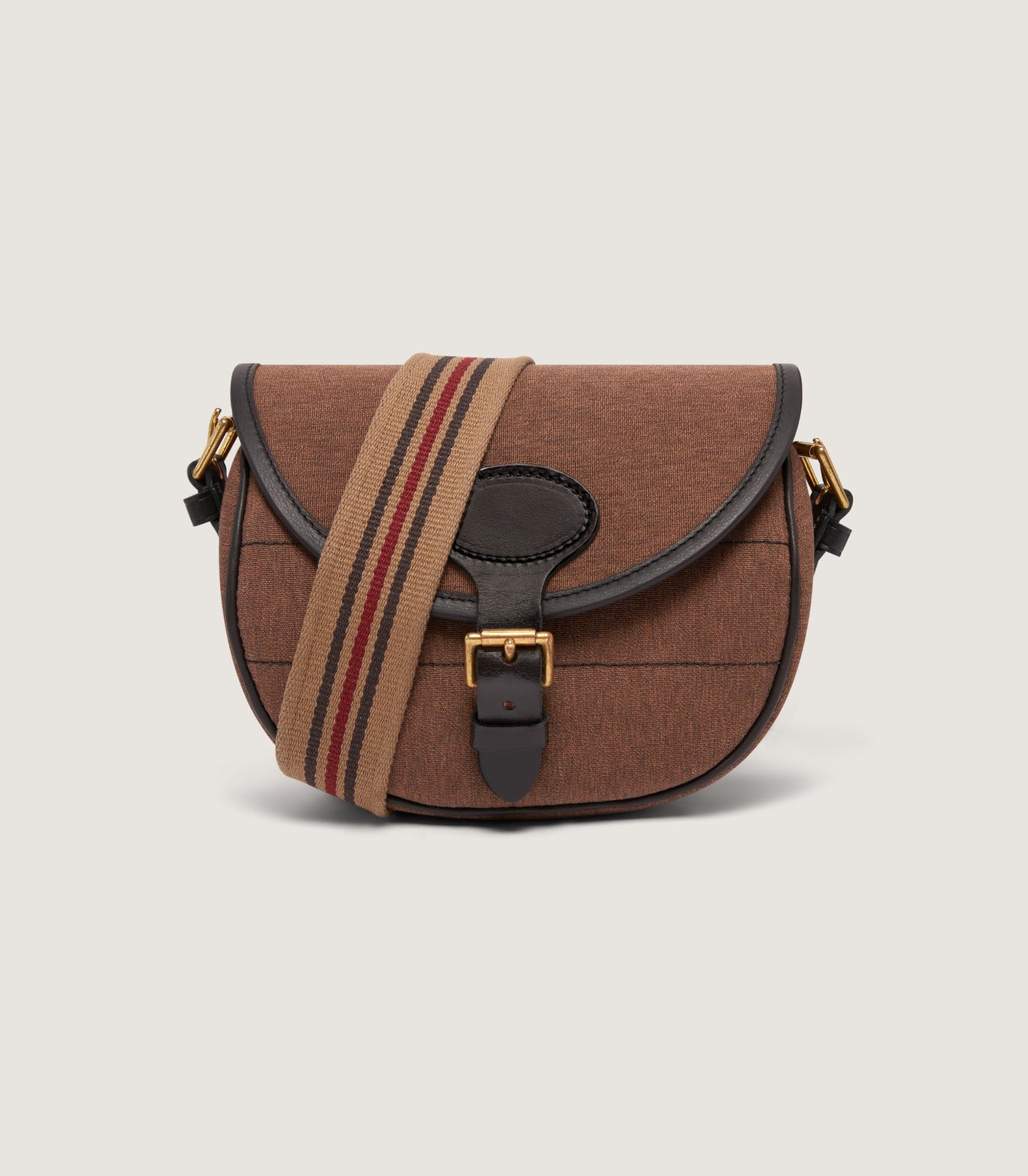 Nettle Canvas Cartridge Bag In Walnut