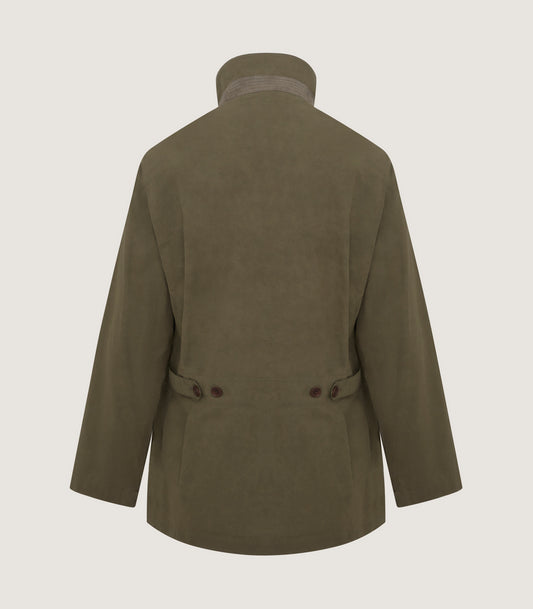 Men's Summer Dry Wax Field Coat in Olive