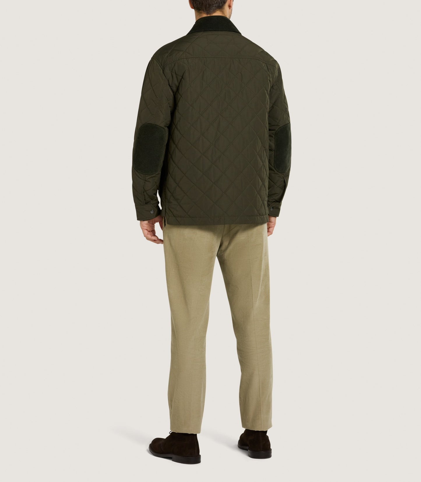 Men's Padded Purdey Jacket In Dark Olive