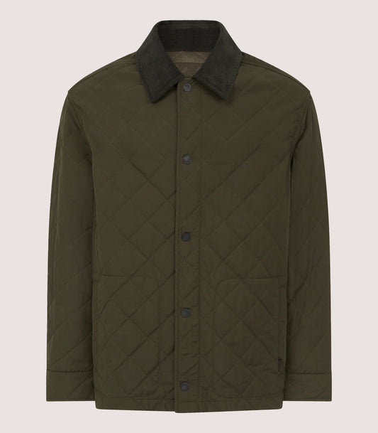 Men's Padded Purdey Jacket In Dark Olive