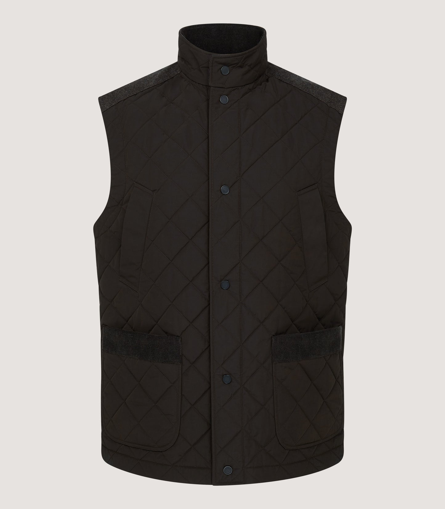 Men's Cambridge Quilted Gilet in Walnut