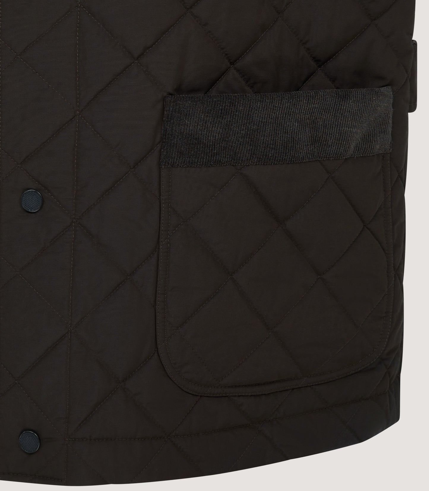 Men's Cambridge Quilted Gilet in Walnut