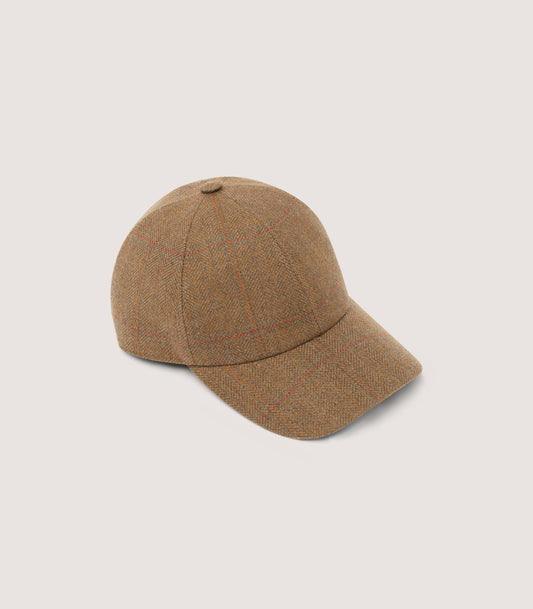 Tweed Baseball Cap in Lomond