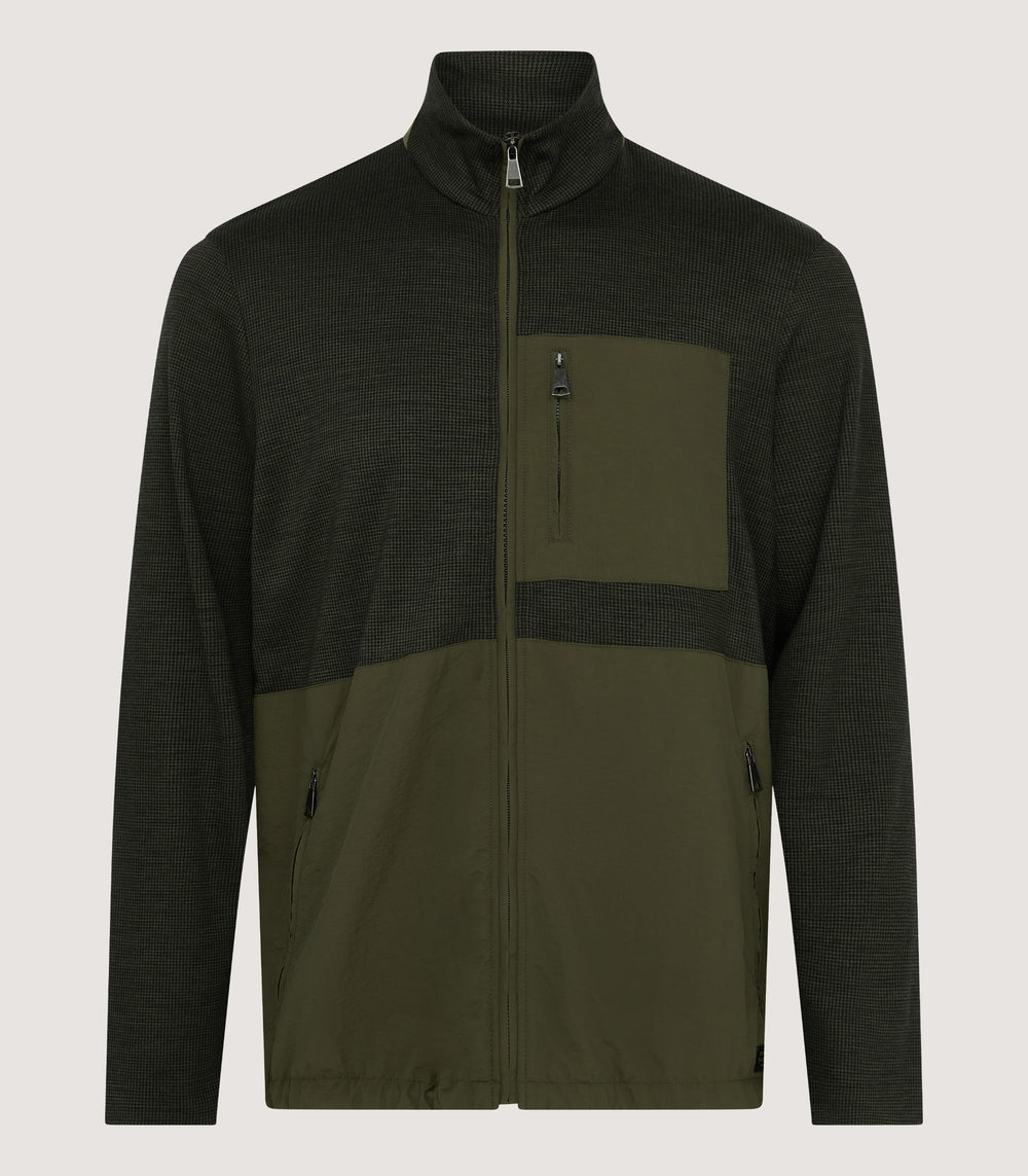 Men's Merino Tech Jersey Jacket in Loden