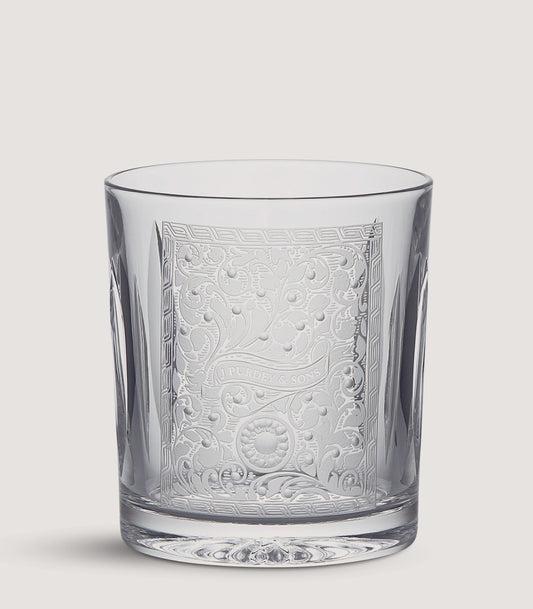 Crystal Tumbler With Scroll Engraving