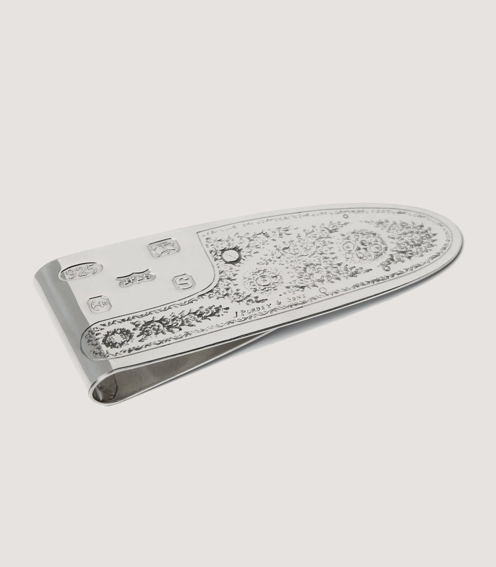 Silver Sidelock Money Clip In Silver