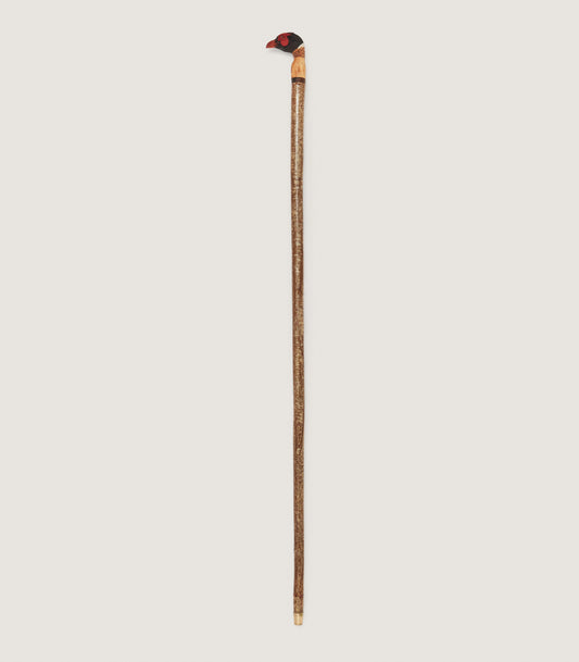 Hand Carved Pheasant Head Country Walking Stick