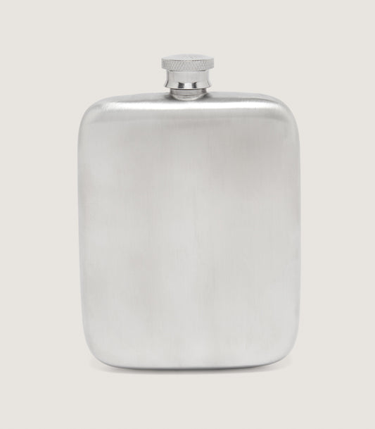 Square Pewter Flask In Pewter