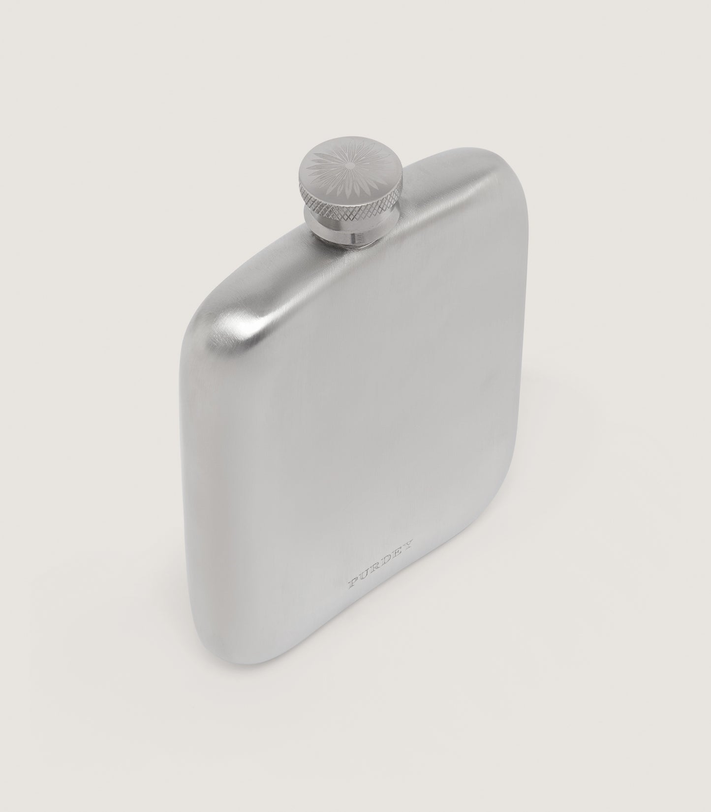 Square Pewter Flask In Pewter