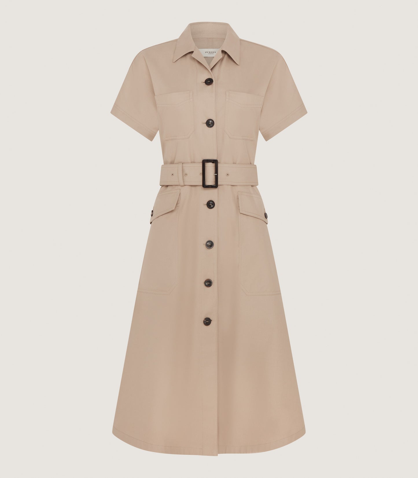 Women's Four Pocket Cotton Dress in Jute