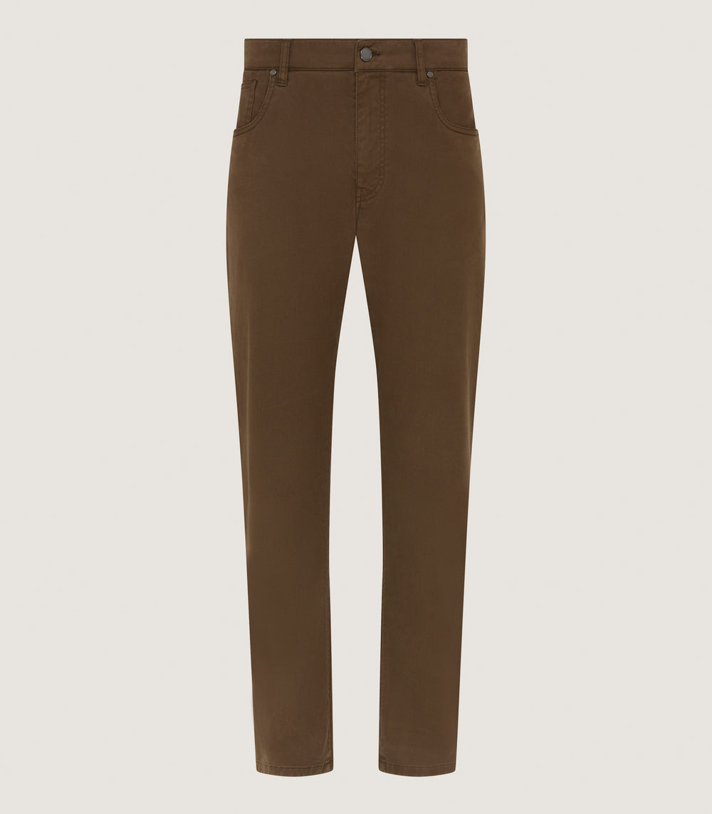 Men's Five Pocket Trouser in Walnut